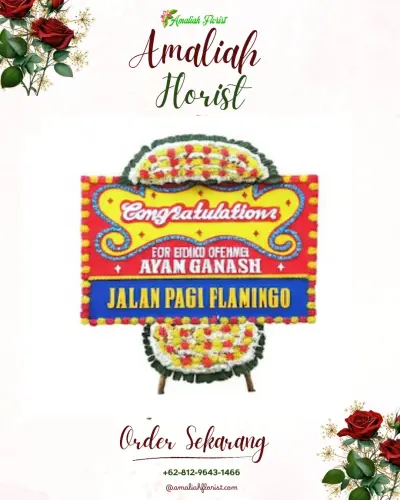 Bunga Papan Congratulation di Candirenggo